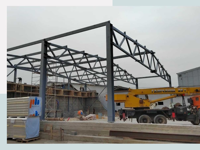 Строительство цехов в Азнакаеве