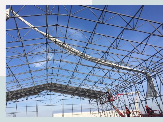 Шатровые ангары от 616 руб. в Азнакаеве и Татарстане