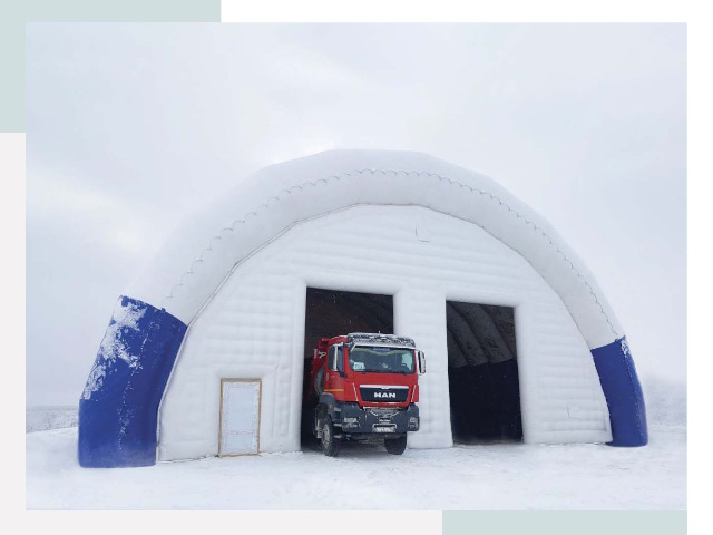 Мобильные ангары в Азнакаеве