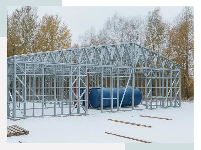 Металлические ангары в Азнакаеве