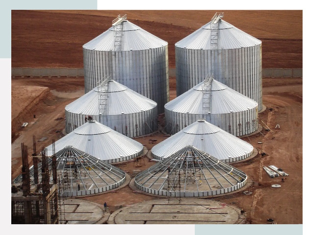 Строительство зерновых силосов в Азнакаеве