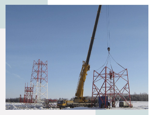 Монтаж вышек связи в Азнакаеве