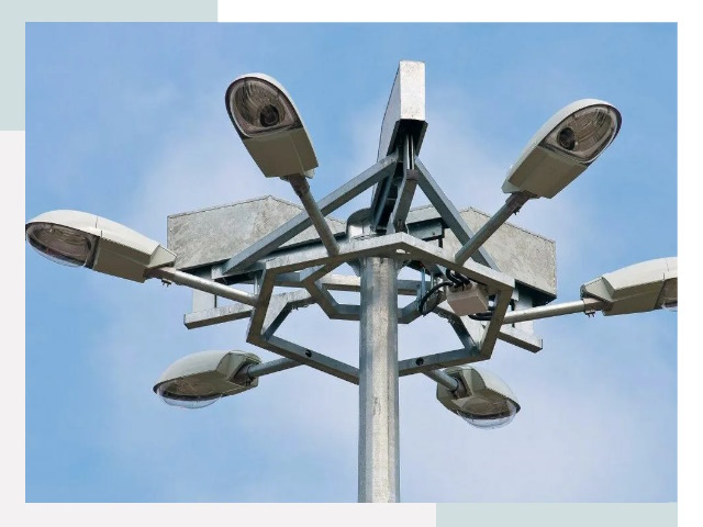 Монтаж осветительных мачт в Азнакаеве