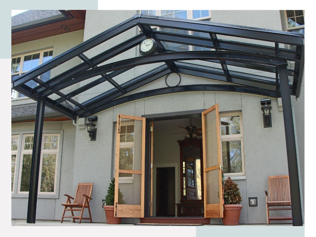 Козырьки металлические в Азнакаеве