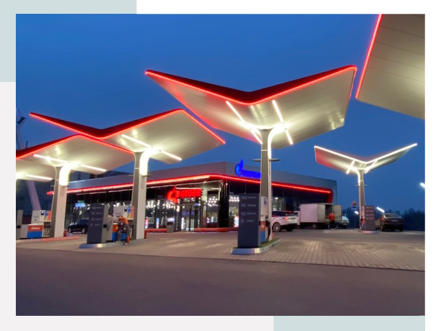 Навесы для АЗС в Азнакаеве