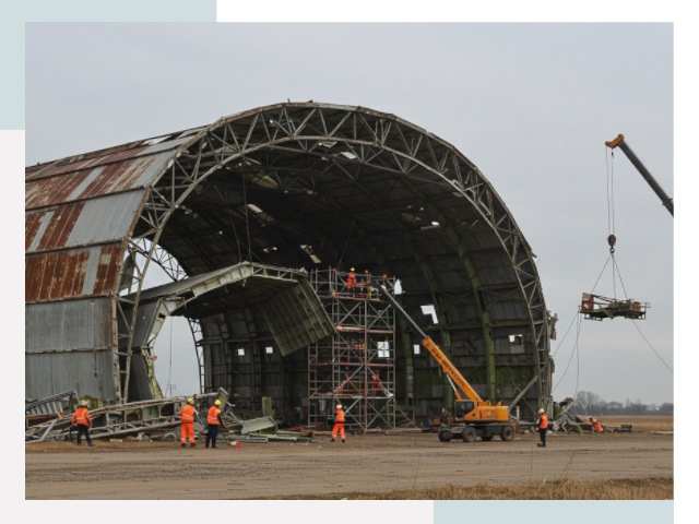 Демонтаж ангаров в Азнакаеве